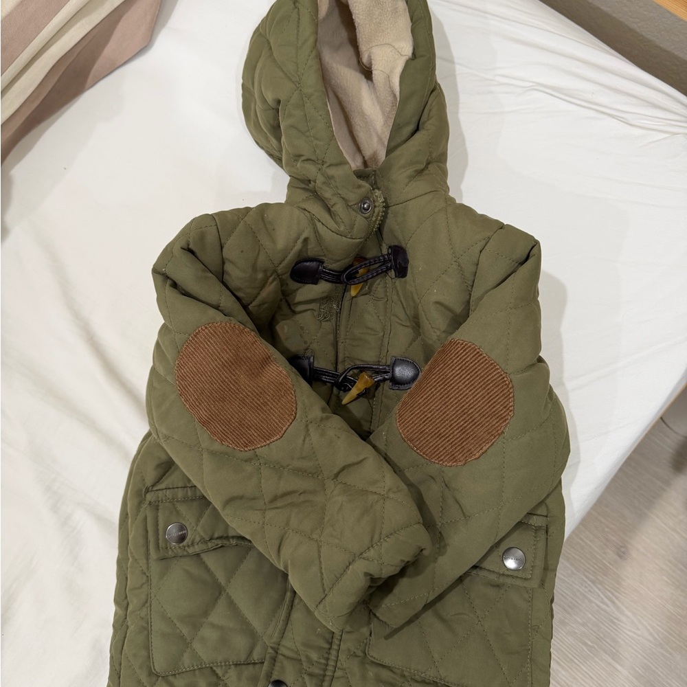 Perry Ellis Olive Green Jacket with Cream Lining